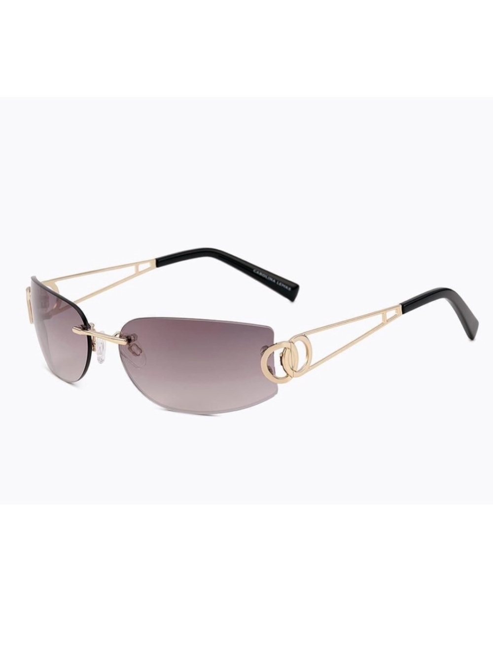 NEW✨ Carolina Lemke Berlin Eyewear Skyla Gold Sunglasses Y2K CL3508-01